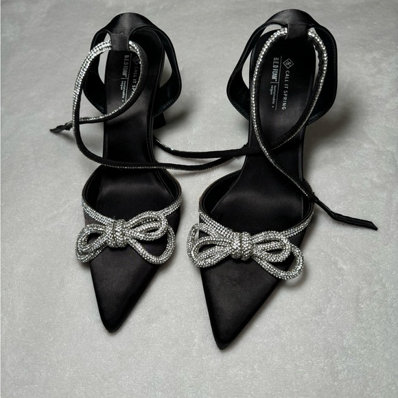 Call it Spring Rhinestone Bow Galaa Heels - Picture 4 of 8